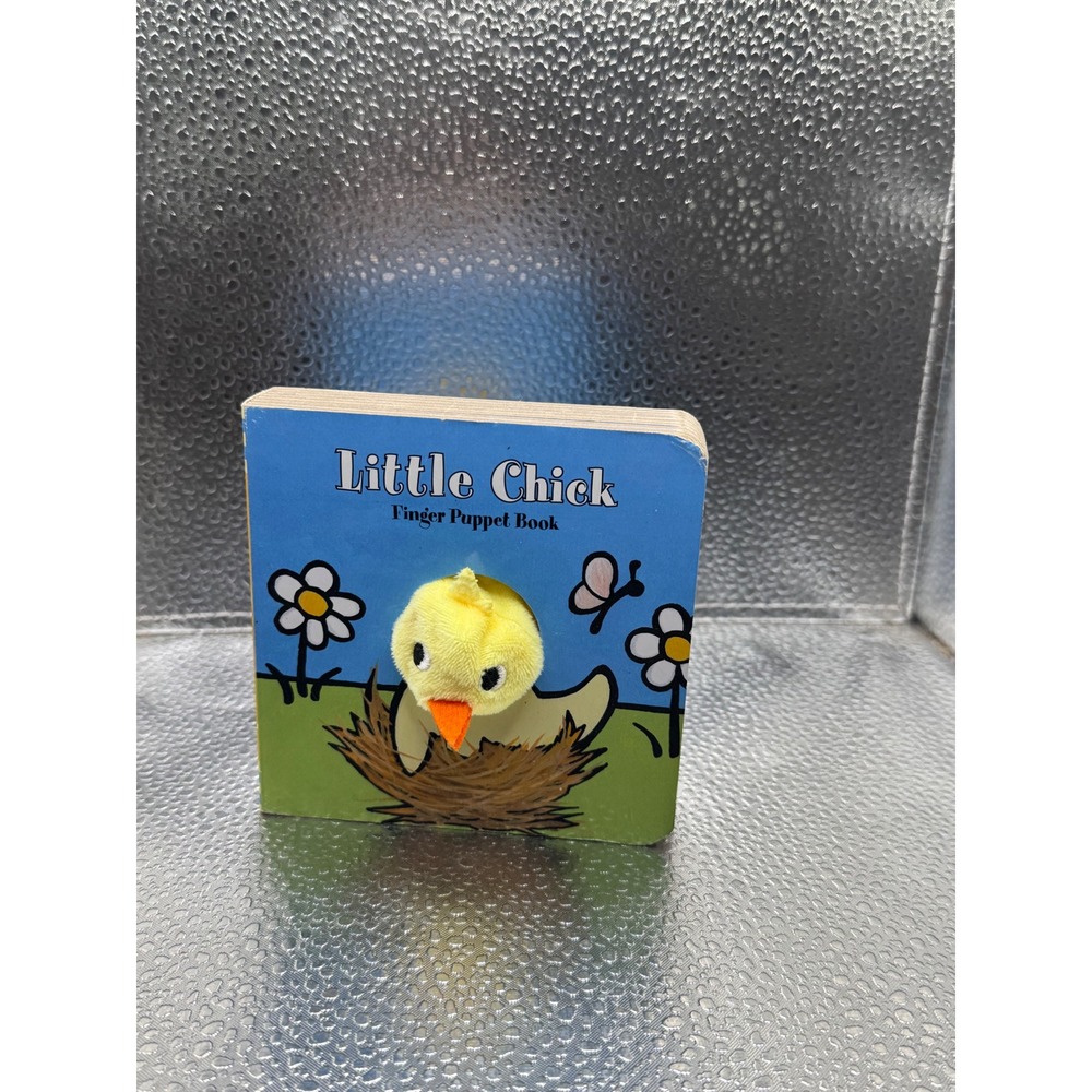 Little Chick Finger Puppet Board Book Chronicle Kids Yellow Bird Toddler Toy